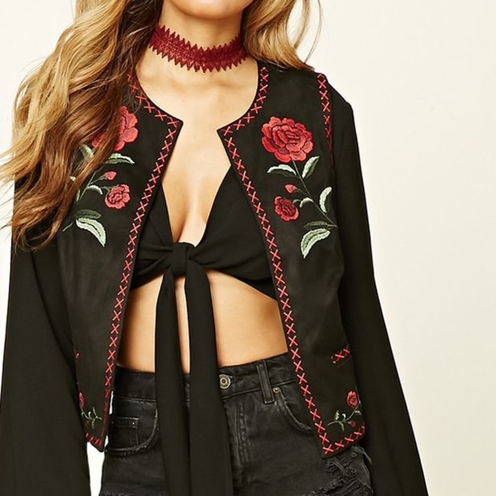 embroidered vest